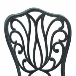 Berkfield Garden Bistro Set 3 Pcs Green Aluminium - thumbnail 9