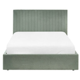 Beliani Ottoman Bed Vion Boucle Green 140 X 200 Cm (Eu Double) - thumbnail 7