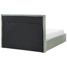 Beliani Ottoman Bed Vion Boucle Green 140 X 200 Cm (Eu Double) - thumbnail 8