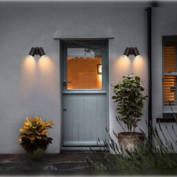 Long Life Lamps Company Modern 11W Led Outdoor Twin Garden Wall Light Black Warm White Zlc346B - thumbnail 9