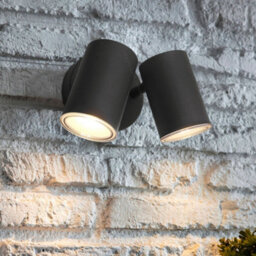 Long Life Lamps Company Modern 11W Led Outdoor Twin Garden Wall Light Black Warm White Zlc346B - thumbnail 7