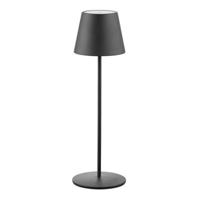 Lighting Supermarket Elipta Rechargeable Battery Outdoor Led Table Lamp - Black - image 1