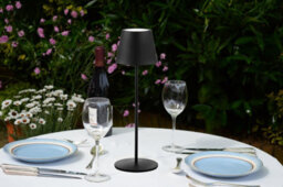 Lighting Supermarket Elipta Rechargeable Battery Outdoor Led Table Lamp - Black - thumbnail 6