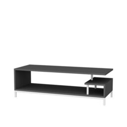 Decorotika Reilly Tv Stand Tv Unit For Tv's Up To 55 Inch White And Anthracite - thumbnail 1