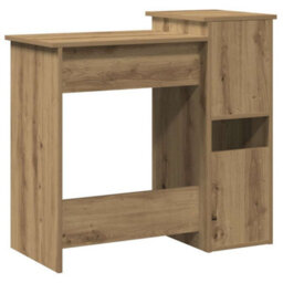 Berkfield Desk With Shelves Artisan Oak 84X40X78 Cm Engineered Wood - thumbnail 7