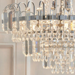 Hanging Ceiling Chandelier Pendant 6 Light Glass Retro Lamp Bulb Holder Fitting - thumbnail 4