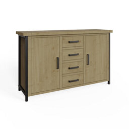 FWSTYLE Large Solid Driftwood Pine Modern Sideboard - thumbnail 3