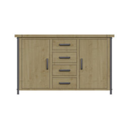 FWSTYLE Large Solid Driftwood Pine Modern Sideboard - thumbnail 4