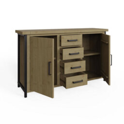 FWSTYLE Large Solid Driftwood Pine Modern Sideboard - thumbnail 5