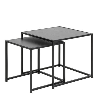 Furniture To Go Seaford Nest Of Tables In Ash Black - image 1