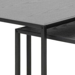Furniture To Go Seaford Nest Of Tables In Ash Black - thumbnail 6