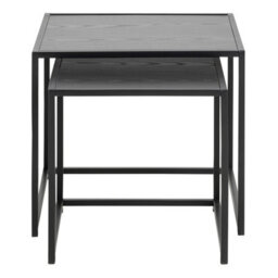 Furniture To Go Seaford Nest Of Tables In Ash Black - thumbnail 3