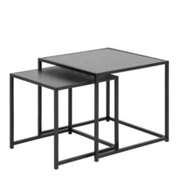 Furniture To Go Seaford Nest Of Tables In Ash Black - thumbnail 1