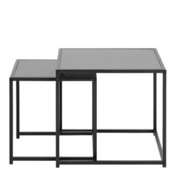Furniture To Go Seaford Nest Of Tables In Ash Black - thumbnail 2