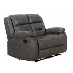 Furnishings For Less UK Monty Grey Fabric Manual Reclining 2 Seater Sofa - thumbnail 2