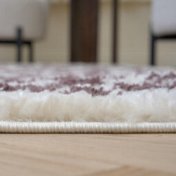 The Rugs Moodi Shaggy Purple Mosscheck Rug Runner Tartan Thick High Pile For Living Rooms, Bedrooms, Hallways, Kitchens - thumbnail 5