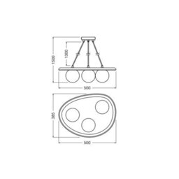 Osram Decor Acacia Nest Pendant Ceiling Light 3Xg9 Brown Max 3X5W Led Modern - thumbnail 8