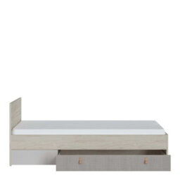 Wyld Haus Rosemary 3Ft Single Bed In Light Walnut With Headboard And 1 Drawer - thumbnail 3