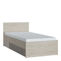 Wyld Haus Rosemary 3Ft Single Bed In Light Walnut With Headboard And 1 Drawer - thumbnail 2