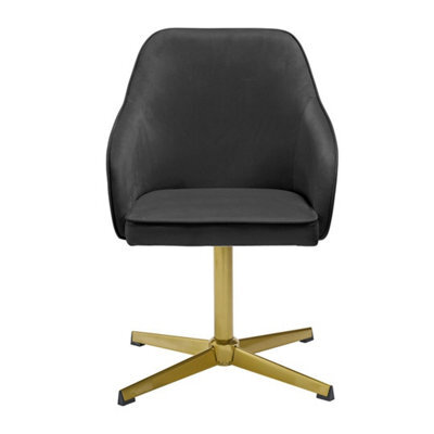 Newux Office Chair Black Velvet Seat - image 1