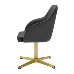 Newux Office Chair Black Velvet Seat - thumbnail 3