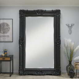 The Online Mirror Shop Decorative Mirror Belgravia Grand Rectangular Shape With Antique Silver Frame- H 223Cmxw 142Cmxd 11Cm For Hanging In Bedroom - thumbnail 6