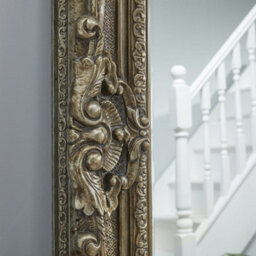 The Online Mirror Shop Decorative Mirror Belgravia Grand Rectangular Shape With Antique Silver Frame- H 223Cmxw 142Cmxd 11Cm For Hanging In Bedroom - thumbnail 3