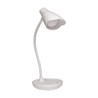 Unilite Unilux Desk Lamp For Home Office Working, White, Usb Charging - image 1