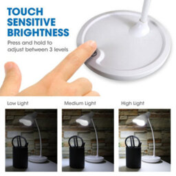 Unilite Unilux Desk Lamp For Home Office Working, White, Usb Charging - thumbnail 6
