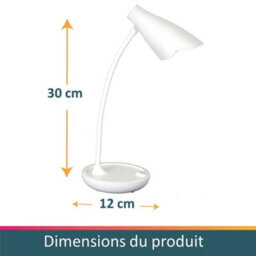 Unilite Unilux Desk Lamp For Home Office Working, White, Usb Charging - thumbnail 3