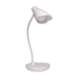 Unilite Unilux Desk Lamp For Home Office Working, White, Usb Charging - thumbnail 1