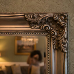 Home Luxe Interiors Vintage Antique Ornate Full-Length Champagne Mirror 90 X 180 - thumbnail 3