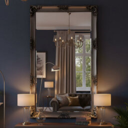 Home Luxe Interiors Vintage Antique Ornate Full-Length Champagne Mirror 90 X 180 - thumbnail 1