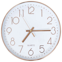 Vidaxl Wall Clock 30 Cm Rose Gold - thumbnail 2