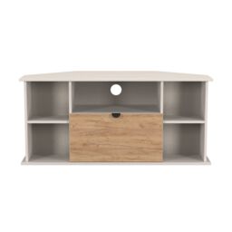 Varese Matt Kashmir Corner Tv Unit With 2 Shelves & 1 Drawers, (H)51Cm X (W)112Cm X (D)51.5Cm - thumbnail 2