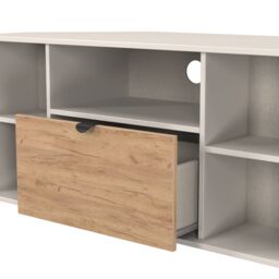Varese Matt Kashmir Corner Tv Unit With 2 Shelves & 1 Drawers, (H)51Cm X (W)112Cm X (D)51.5Cm - thumbnail 5