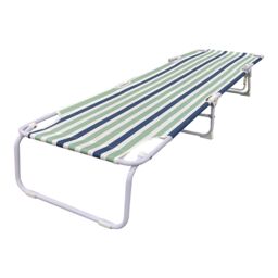 Curacao Blue & Green Metal Sun Lounger - thumbnail 3