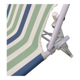 Curacao Blue & Green Metal Sun Lounger - thumbnail 4