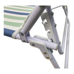 Curacao Blue & Green Metal Sun Lounger - thumbnail 5