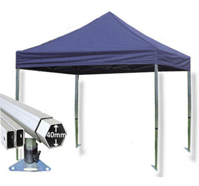 Crocodile Trading 3M X 3M Extreme 40 Commercial Instant Shelter Pop Up Gazebos Frame & Canopy - Navy Blue - image 1