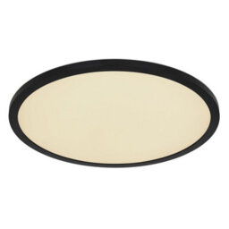 Luminosa Lighting Luminosa Sapana 42Cm Round Flush Ceiling Light Black Ip44 1X Rgb Led Dimmable 3000-6000K Remote Control Timer - thumbnail 1