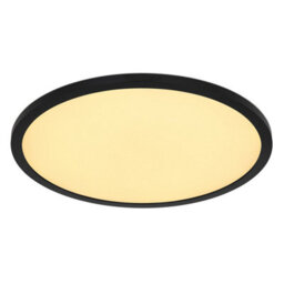 Luminosa Lighting Luminosa Sapana 42Cm Round Flush Ceiling Light Black Ip44 1X Rgb Led Dimmable 3000-6000K Remote Control Timer - thumbnail 4