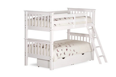 Amani Oxford Bunk Bed -3'0 Single White - image 1