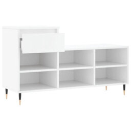 Berkfield Shoe Cabinet White 102X36X60 Cm Engineered Wood - thumbnail 6