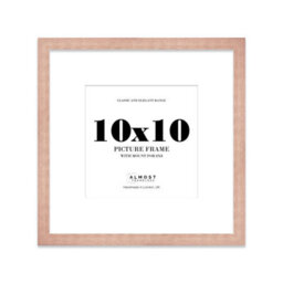 "10X10"" Bronze Picture Frame - 10X10"" Square Frame With 8X8"" Mount For 10X10""/8X8"" Pictures Art Deco Style Room Decor, 1 Pack"