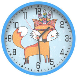 Walplus Wall Clock Blue 25.5 Cm Polystyrene And Glass - thumbnail 2