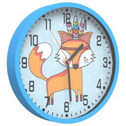 Walplus Wall Clock Blue 25.5 Cm Polystyrene And Glass - thumbnail 3