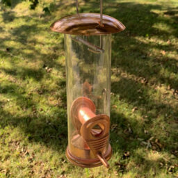 Selections Copper Style Hanging Bird Seed Feeders With 2 Feeding Ports - Pack Of 2 - thumbnail 2