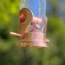 Selections Copper Style Hanging Bird Seed Feeders With 2 Feeding Ports - Pack Of 2 - thumbnail 5