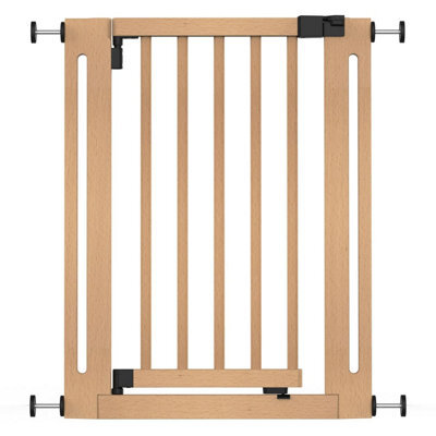 Safetots Wooden Elegance Gate, Natural, 63Cm - 71Cm, Pressure Fit Safety Gate, Baby Gate For Stairs And Doors, Easy Installation - image 1